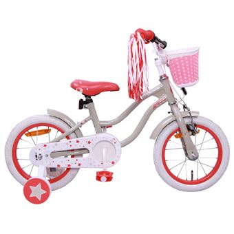 Amigo Superstar Velo Fille 14 Pouces Fille Frein A Retropedalage Creme Velos Achat Prix Fnac