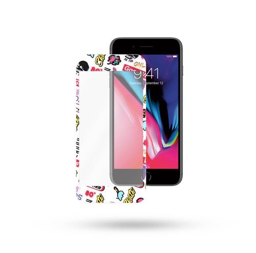 TNB Protection en verre trempé pour iPhone 8/7/6 - design Sticker
