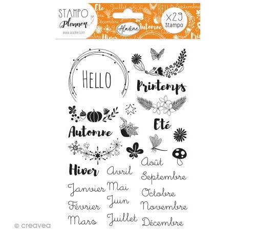 Kit de tampons Stampo Planner - Saisons - 29 pcs