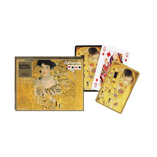 Piatnik Coffret Klimt Adele 2 Jeux 54 Cartes - vue 2