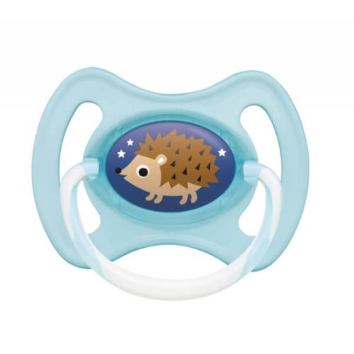 Lot de 2 sucettes anneau nuit 6 mois+ hérisson bleu - mam