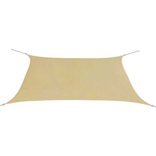 chunhe Parasol en tissu Oxford rectangulaire 2x4 m Beige AB42293