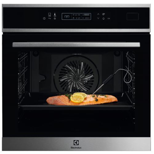 Electrolux SERIE 800 EOB8S31X - Four - intégrable - niche - largeur : 56 cm - profondeur : 55 cm - hauteur : 59 cm - avec système auto-nettoyant - classe A+ - inox