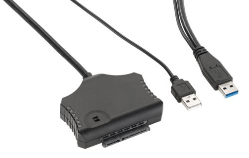 Adaptateur USB 3.0 autoalimenté pour disques durs SATA HDD