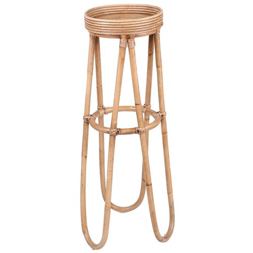 Urban Living - Cache pot sur pieds en rotin Indie - H. 95 cm - Marron - Indie - Marron