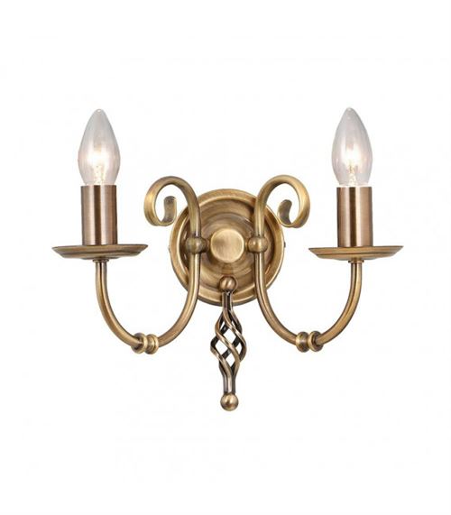 Applique Artisan, laiton antique, 2 ampoules - Applique | Générique - Fnac