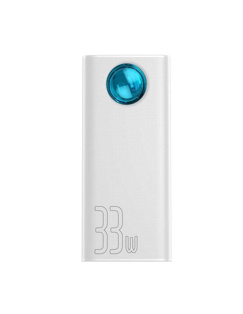 Batterie externe 30000 mAh Charge rapide – 5 USB Baseus BS-30KP302 Blanc