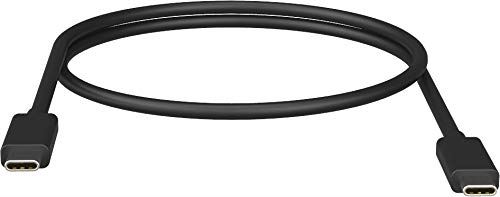Vision TC 1MUSBCTB câble USB 1 m USB C Noir - Câbles USB (1 m, USB C, USB C, 3.1 (3.1 Gen 1), 40000 Mbit/s, Noir)