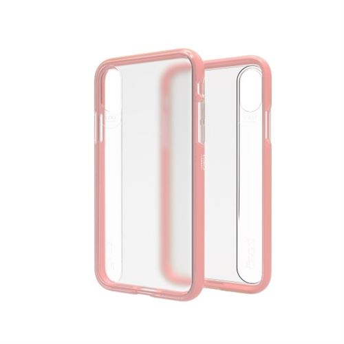 Gear4 Windsor - Achterzijde behuizing voor mobiele telefoon - polycarbonaat, D3O, thermoplastic polyurethaan (TPU) - rosegoud - voor Apple iPhone X