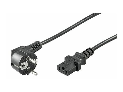 Eet Nordic Noir Microconnect - Câble D'alimentation - Iec 60320 - 1.8 M - Connecteur À 90 °
