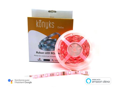Ruban LED - Connecté WIFI RGB - 3 m extensible