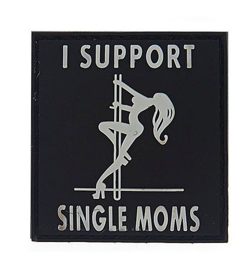 Ecusson Pvc Scratch 3d I Support Single Moms Noir Et Blanc Pin S Et Badge Achat Prix Fnac
