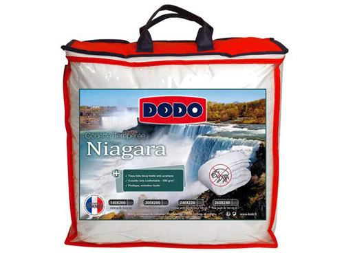 Couette unie 100% polyester et traitement anti-acariens 200 X 200 cm