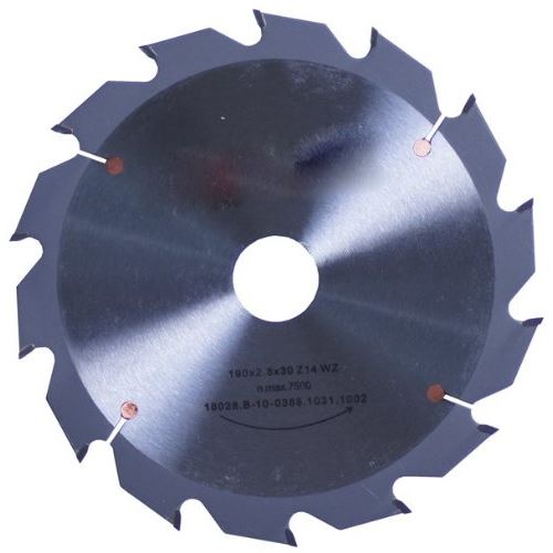 Connex COM361904 Lame de scie circulaire portable grosse avec 14 dents en métal dur, Argent