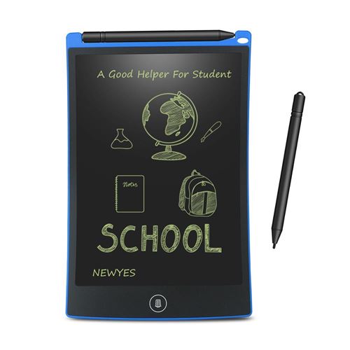 8.5 Pouces Tablette d'écriture LCD Graphique Dessin portables Pad d'enfant avec le Stylo d'écriture- Bleu