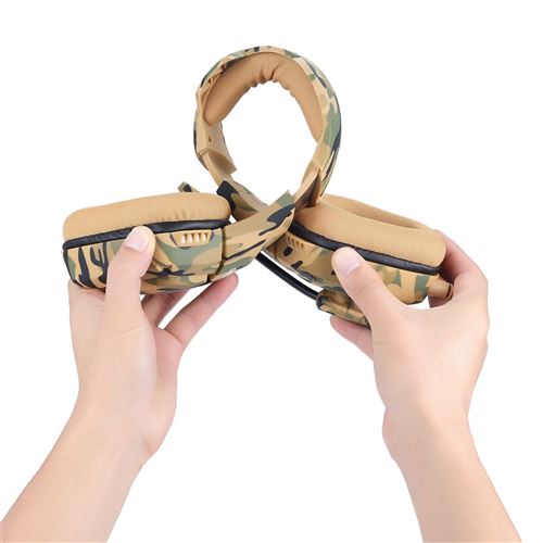 Casque de jeu ONIKUMA K1-B stéréo portable pour ordinateur - Camouflage