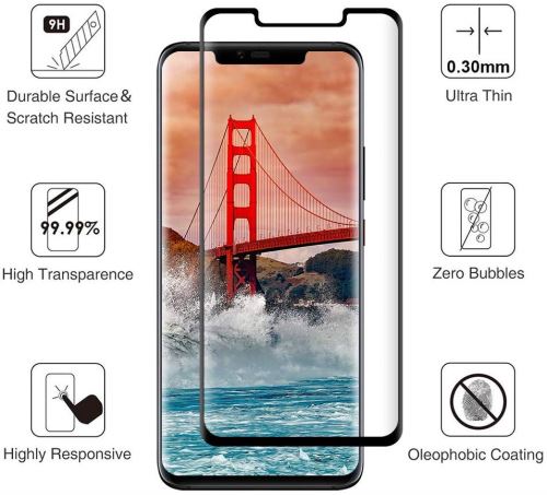 Générique Vshop® Verre Trempé Huawei Mate 20 Pro 5D Integralé Film Protection Écran En Verre Trempe Pour Huawei Mate 20 Pro 0.33Mm Ultra Hd Film Protecteur Vitre,Dureté 9H, 6,39 Pouces(Noir)