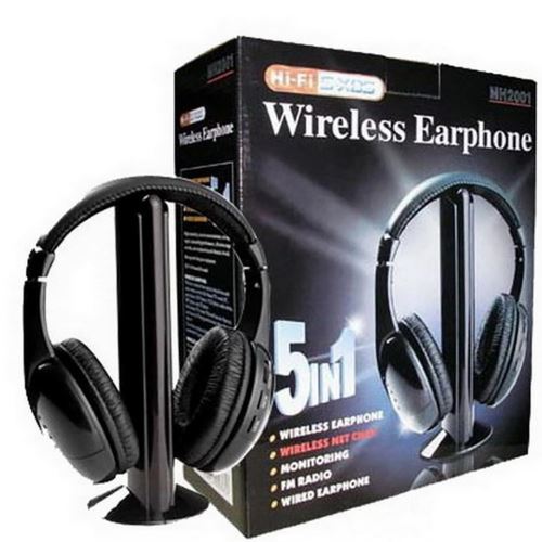 Acheter Écouteur sans fil professionnel pour Tv Pc ordinateur Mp3 casque  musique casque Support fonction FM avec transmetteur Bluetooth Usb