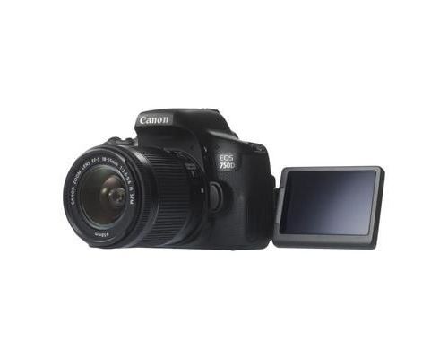 Canon EOS 750D - Appareil photo numérique - Reflex - 24.2 MP - APS-C - 1080p - 30 pi-s - 3x zoom optique objectif EF-S 18