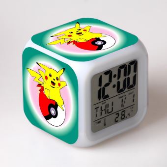 Radio-réveil GENERIQUE Réveil enfant led usb multifonctionnel coloré -  pokemon go (#9)
