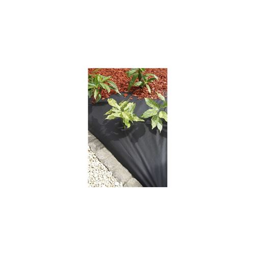 Film de couverture de sol 1 x 10 m Noir 6030228 Nature Noir