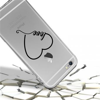 coque iphone 6 transparente coeur