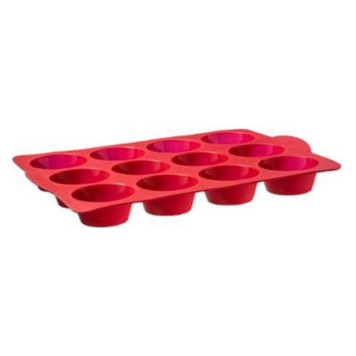 FIVE Simply Smart - Moule Silicone 12 Muffins 33cm Rouge