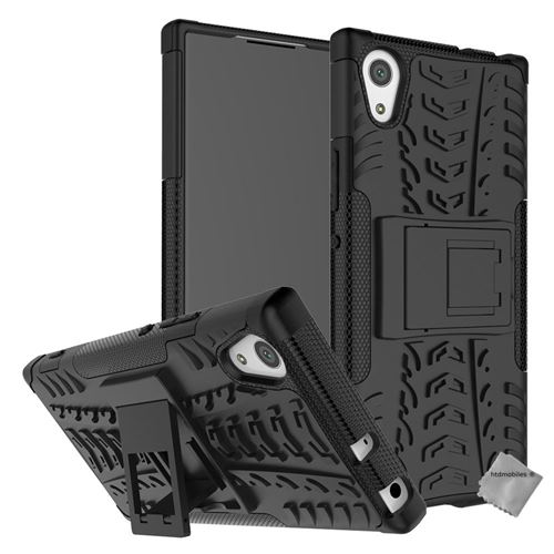 Housse etui coque rigide anti choc pour Sony Xperia XA1 Plus avec film ecran - NOIR