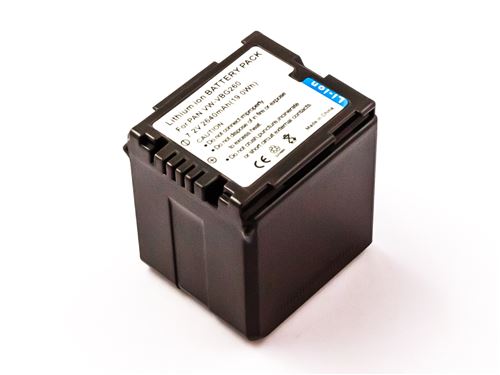 Batterie compatible PAN VW-VBG260, Li-ion, 7,2V, 2640mAh, 19,0Wh, black