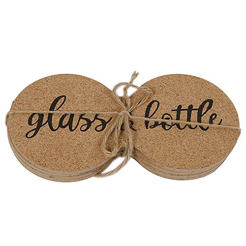Duo Coaster Verre Et Bouteille