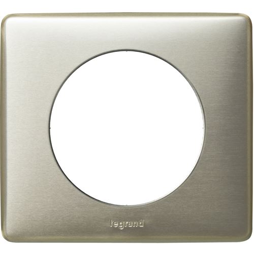 CELIANE PLAQUE 1 POSTE ANODISE TITANE (Vendu par 1)