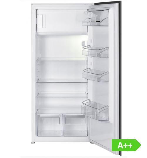 Refrigerateur-encastrable SMEG Fr232p Réfrigérateur/Congélateur Intégrable  Niche Largeur 56 Cm Profondeur 55 Cm Hauteur 144.5 Cm 214 Litres  Congélateur Haut Classe A+ moins cher