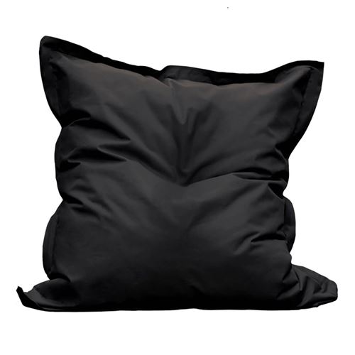 Square - Pouf d'Extérieur Tissu Coloris Noir