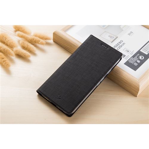 Etui en PU noir pour votre LG V40 ThinQ