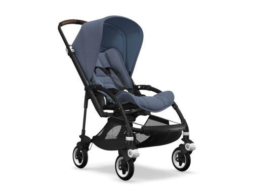 Bugaboo - Poussette Bee5 base+ Noir- bleu chiné