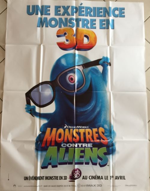 Monstres Contre Aliens 3D AFFICHE CINEMA ORIGINALE