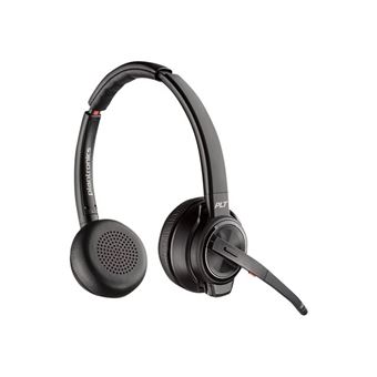 Poly Savi 8200 Series W8220/A - Micro-casque - sur-oreille - DECT / Bluetooth - sans fil - Suppresseur de bruit actif - 1