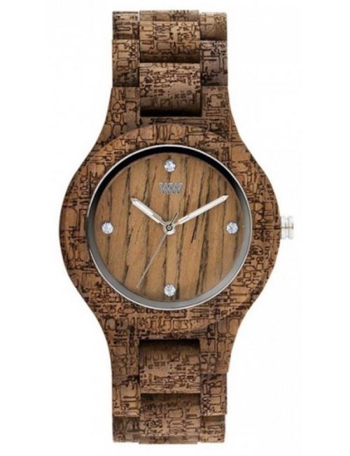 WEWOOD Antea Nut Rough Fabric - Montre femme en bois