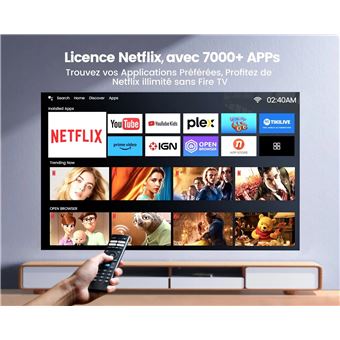 WiMiUS プロジェクター K9 Android搭載 Videorojecteur WiFi Bluetooth Intelligent-WIMIUS K9 Projecteur FHD