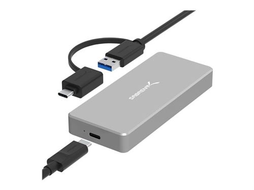 Sabrent EC-NVME - Boitier externe - M.2 - NVMe - USB 3.1 (Gen 2) - gris