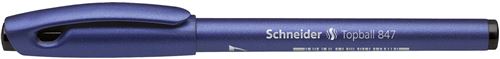 Stylo Schneider Topball 847 Lot de 10 Rollers à encre avec pointe conique en plastique Encre noir