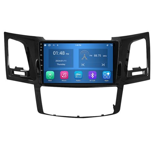 Autoradio RoverOne® Bluetooth CarPlay Android Auto Navigation 4Go RAM 64Go ROM pour Toyota Fortuner 1 AN50 AN60 Hilux Revo Vigo 2005-2014