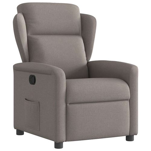 Non Communiqué Taupe Vidaxl Fauteuil Verstelbaar Stof 4015583