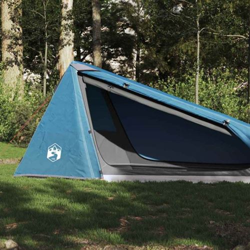 vidaXL Tente de camping tunnel 1 personne bleu imperméable94609