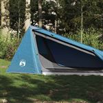 Tente de camping - VIDAXL - Tunnel 1 personne - Imperméable - 220x120x100 cm - Bleu