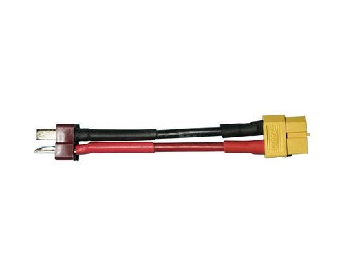 Câble adaptateur pour batterie Modelcraft 67178 [1x T mâle - 1x XT60 femelle] 6.50 cm 2.50 mm²
