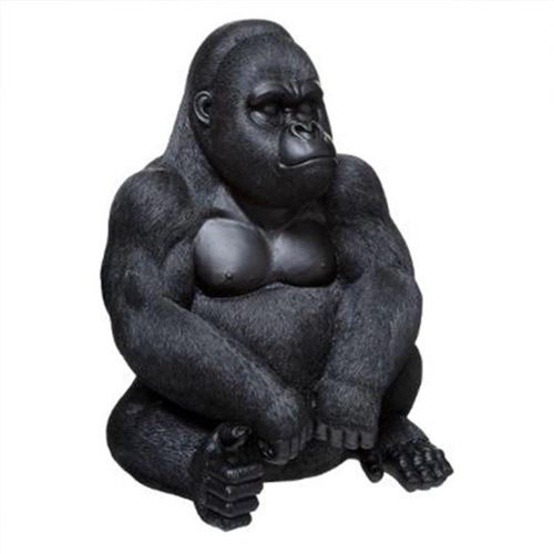 Atmosphera - Statue Déco Gorille Assis - 46cm - Noir - Image 3