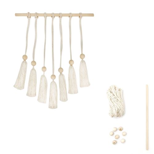 Paris Prix Kit Macramé Suspension Murale 30 Cm - Naturel - Image 2