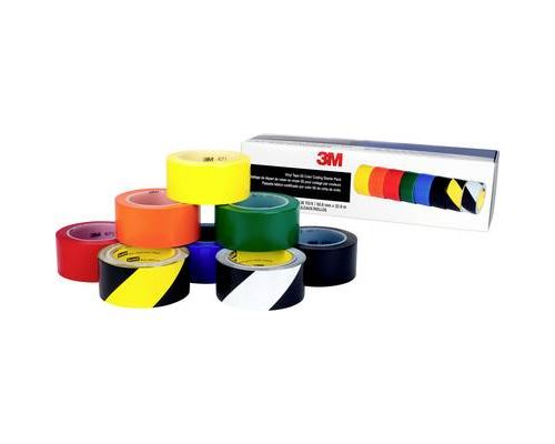 3M 471DEMO5S Ruban adhésif jaune, orange, rouge, vert, bleu, noir, jaune/noir, blanc/noir (L x l) 33 m x 50 mm 8 pc(s)