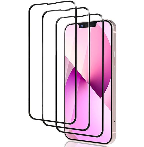 [Pack De 3] Film Vitre En Verre Trempé Pour iPhone 13 Mini Protection Ecran Intégrale Ultra Résistant Transparent Dureté 9H Sans Bulles Lot De 3 Top4Pc®